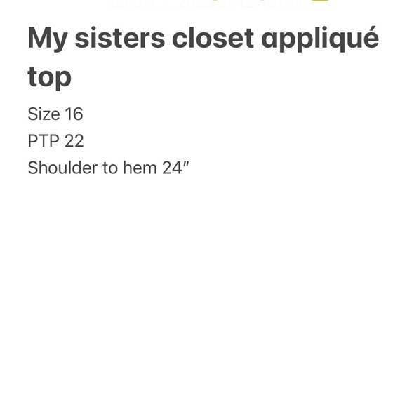 Navy Striped Sleeveless Blouse with Embroidery size 16 my sisters closet - Picture 9 of 9